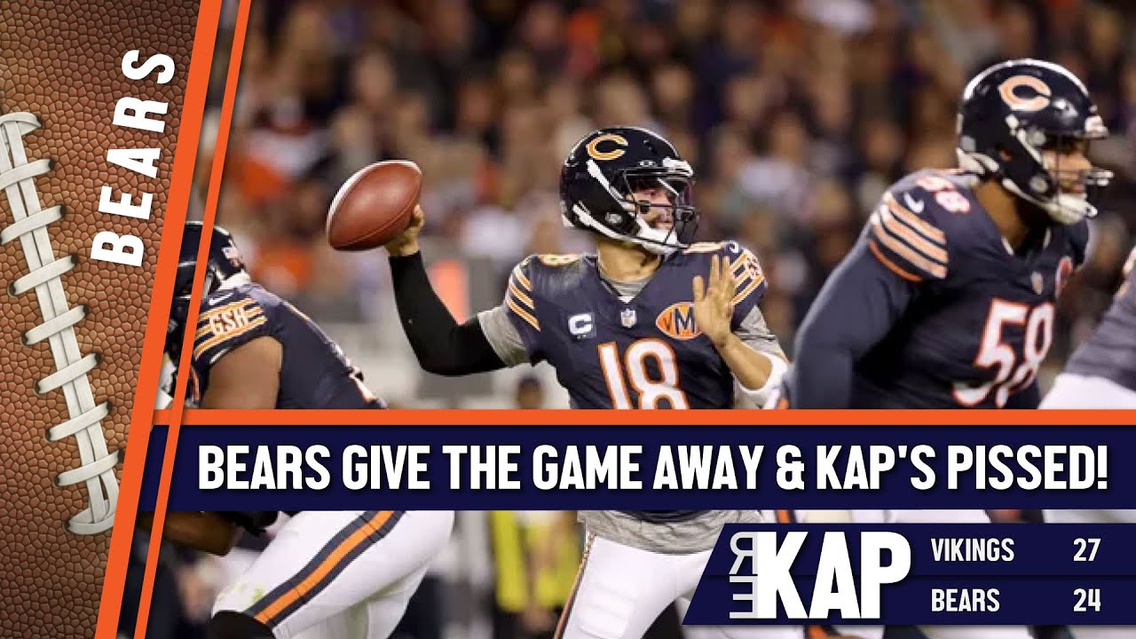 REKAP: 🏈 Chicago Bears przegrali z Minnesota Vikings 27-24. &bdquo;Oddali to i to mnie wkurza!&rdquo;