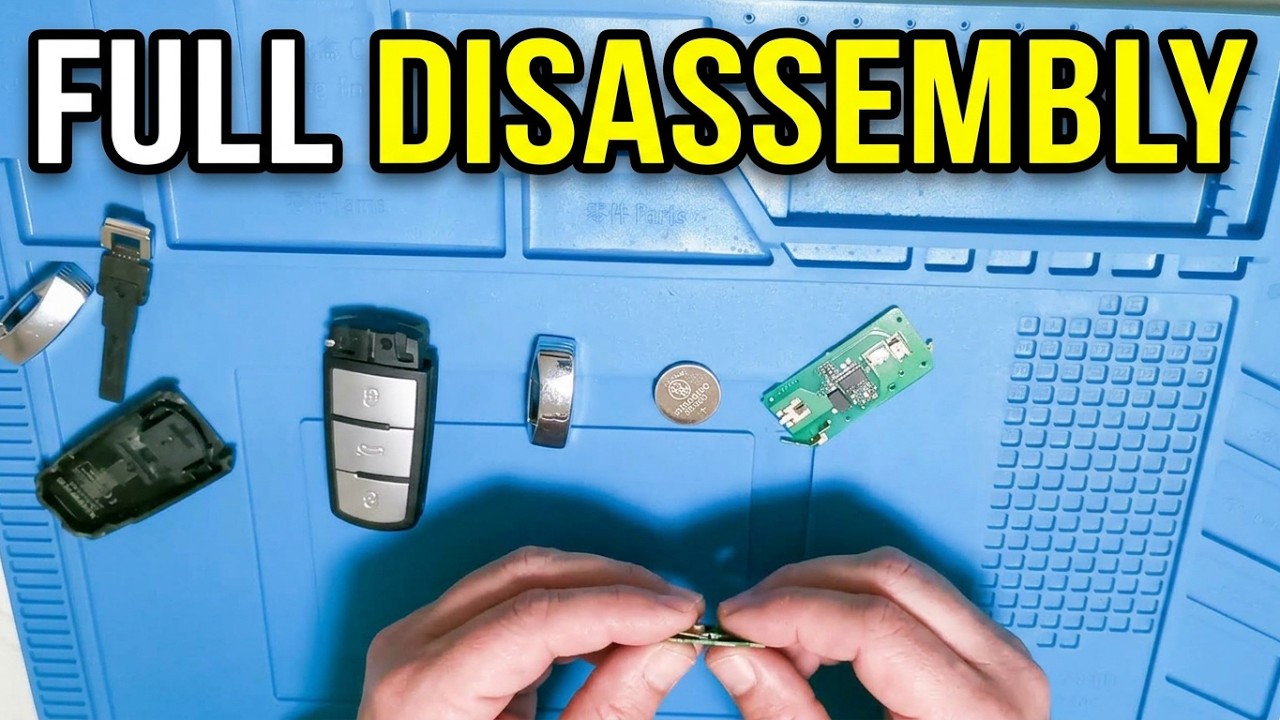 How to open / disassembly VW Passat B6 key fob