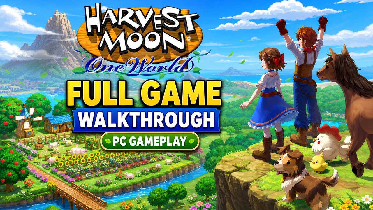 Harvest Moon One World Full Gameplay walkthrough No Commentary
