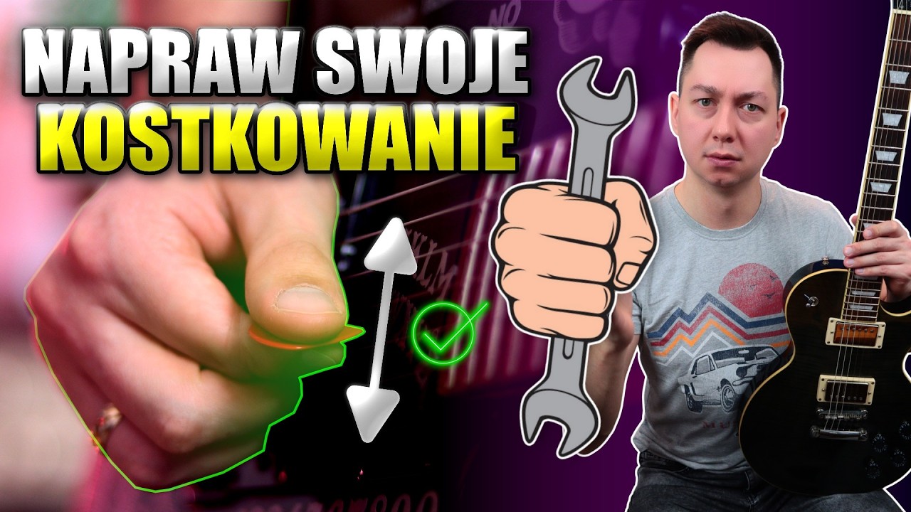 Zr&oacute;b to, aby kostka przestała skakać przy zmianie strun! Pickslanting Szpon 👨&zwj;🎤
