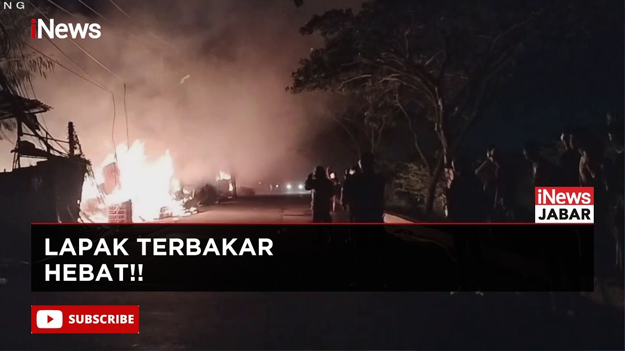 Lapak Barang Bekas Ludes Terbakar Hebat