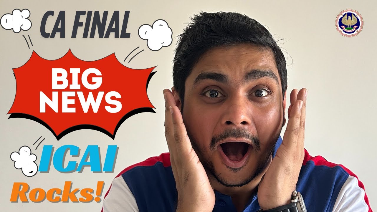CA Final | Big Announcement | Major Change | Exam Pattern | ICAI