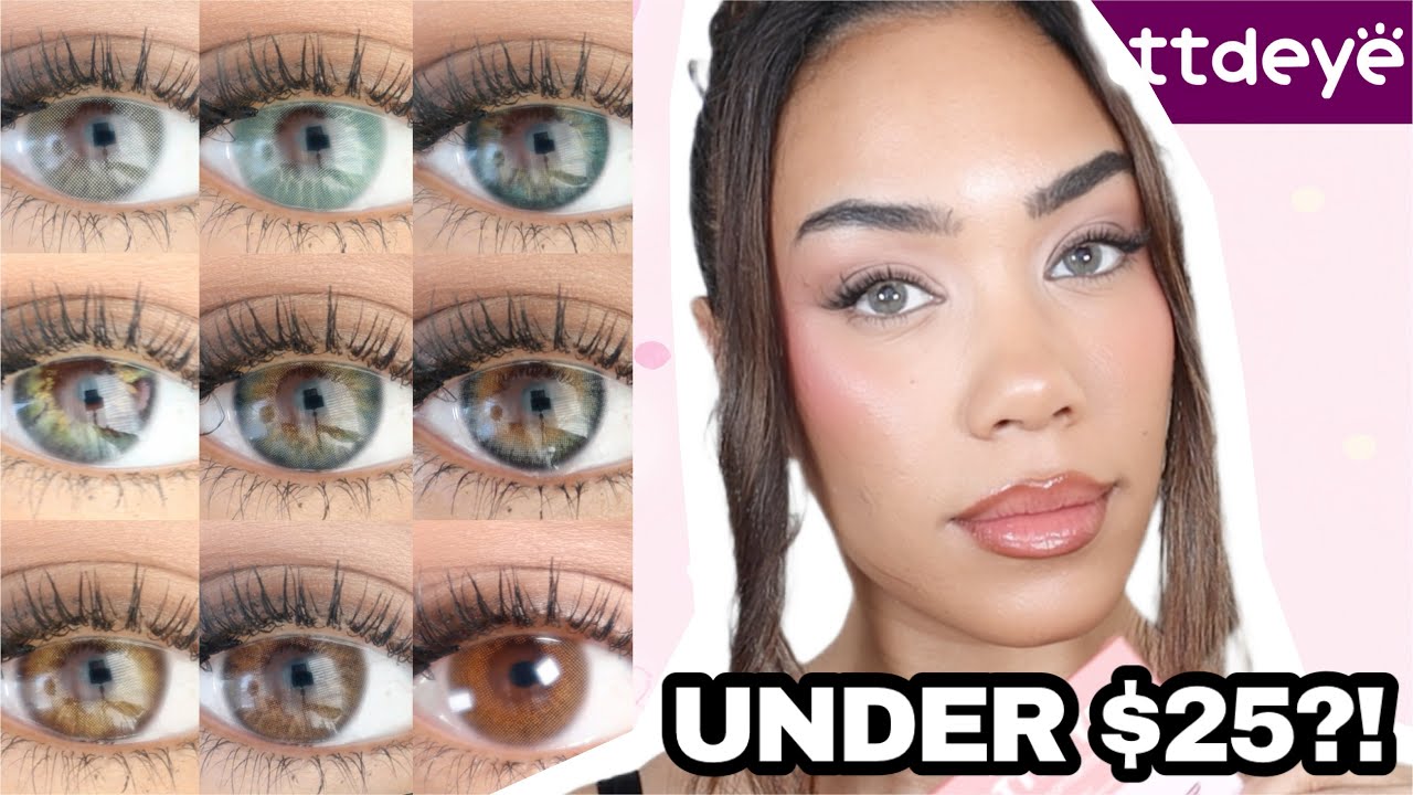 Are They Natural? HAZEL, GREEN & BROWN Color Contacts UNDER $25 ✨ 👀 Prescription Lenses From TTDEYE