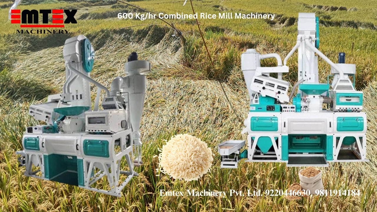 600 Kg/hr Combined Rice Mill Machinery | Rice Mill Plant