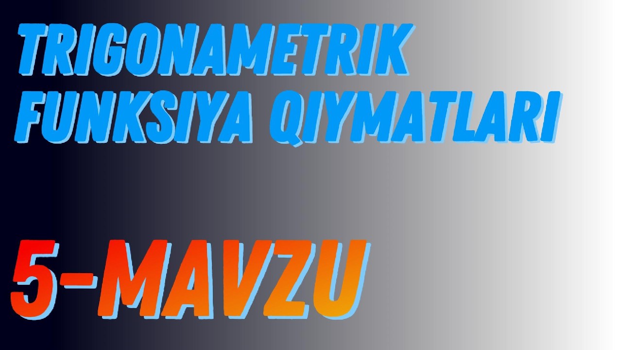 IDC 3-QISM | 4-MAVZU | ASOSIY TUSHUNCHALAR