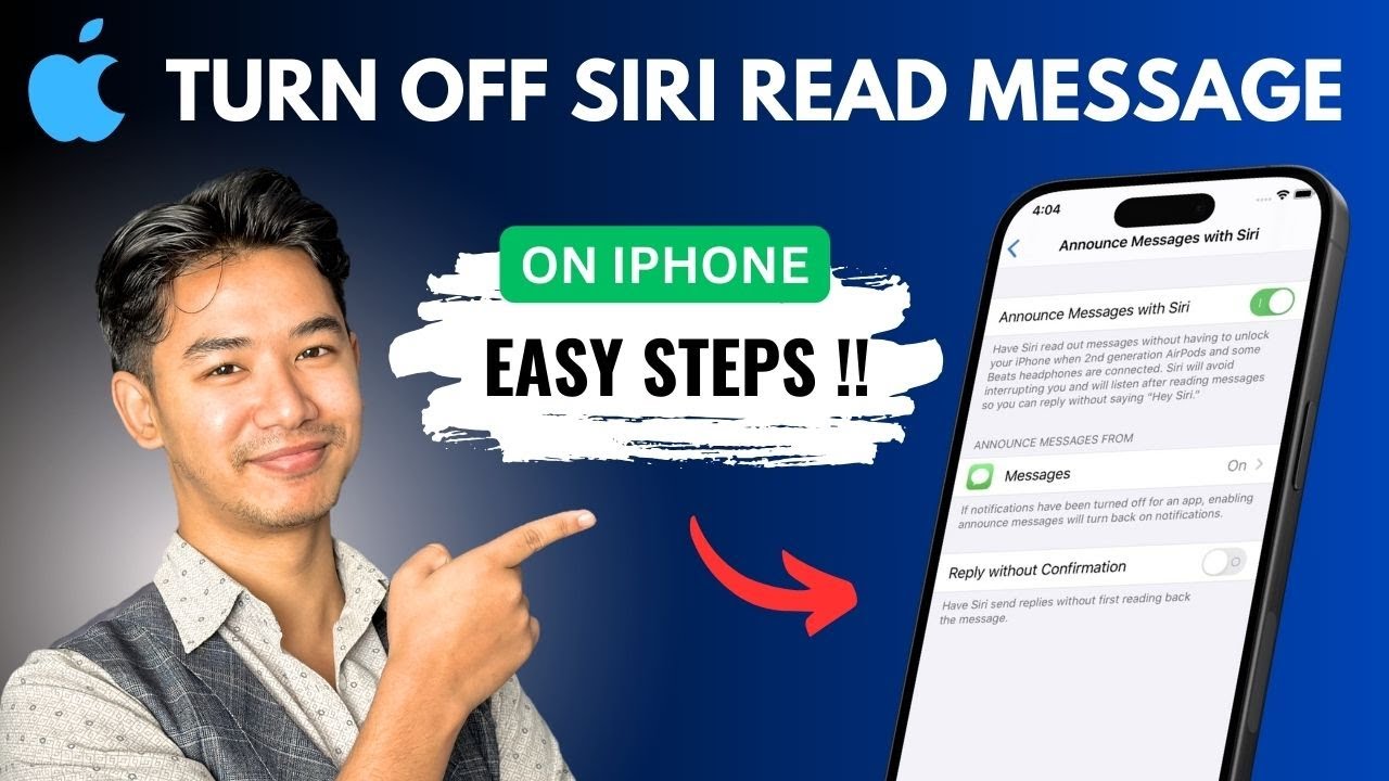 How To Turn Off Siri Read Message On iPhone !