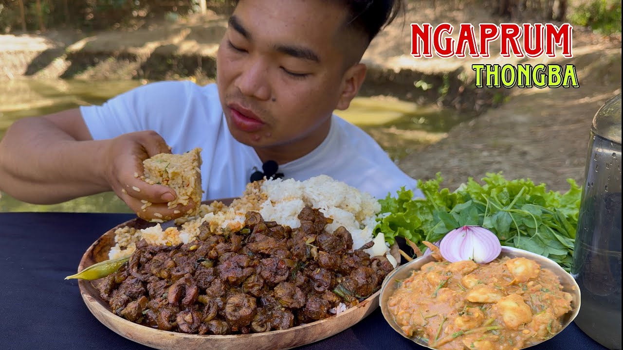 NGAPRUM THONGBA (eels curry) & Yongchak Eromba🤤||