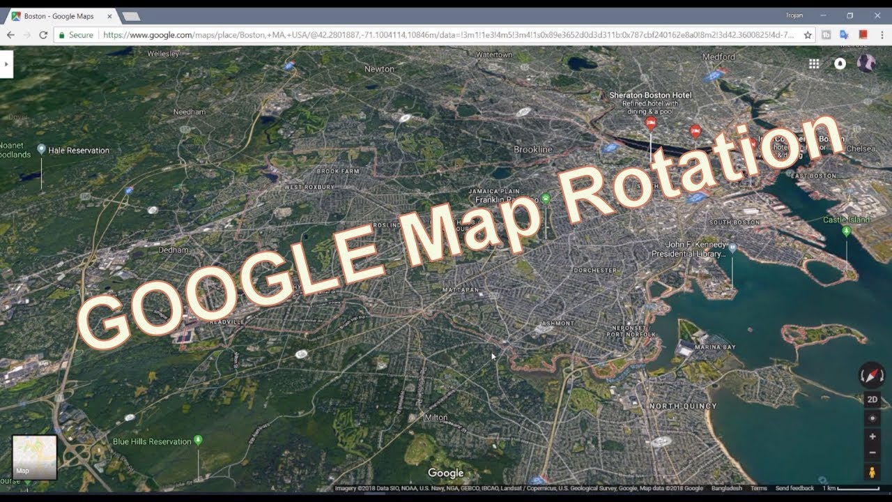Rotate Google Map on PC