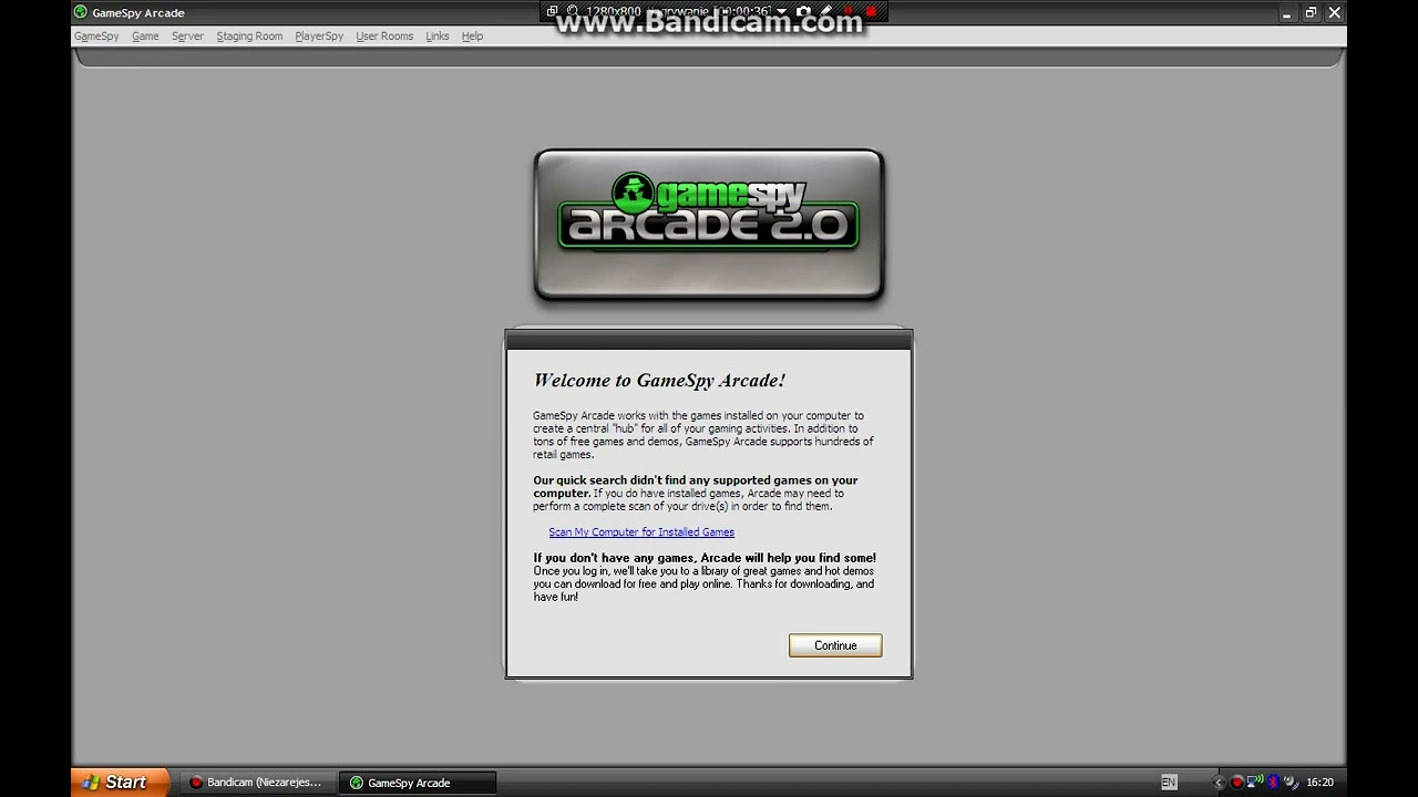 Windows XP Nostalgia #3 GameSpy Arcade