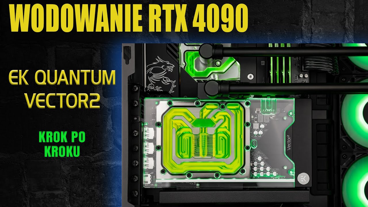 Montaż bloku wodnego EK Quantum Vector2 na RTX 4090 Gaming OC