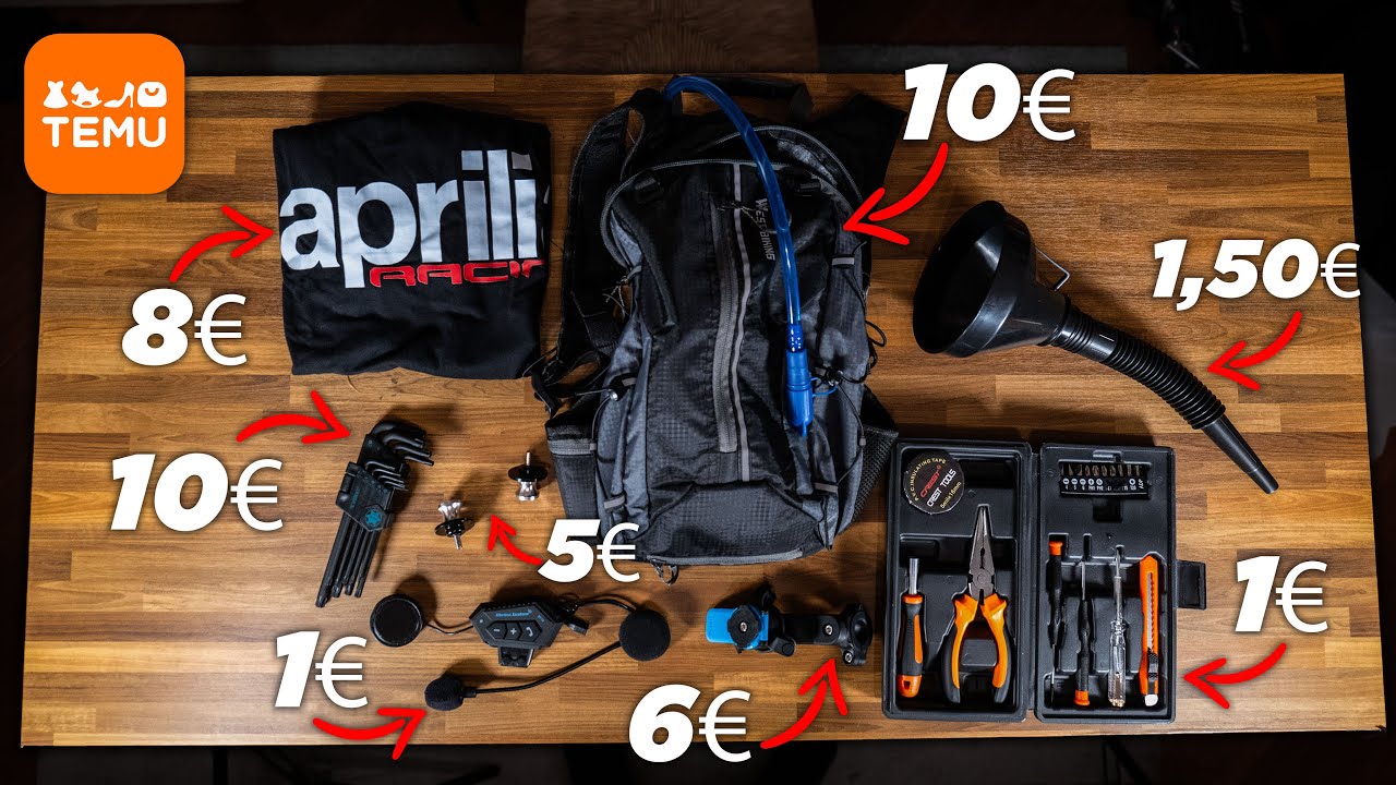 INTERFONO ECONOMICO (1€)? 😱 unboxing ACCESSORI per MOTO *UTILISSIMI*  a pochi EURO | TEMU CI SALVA..