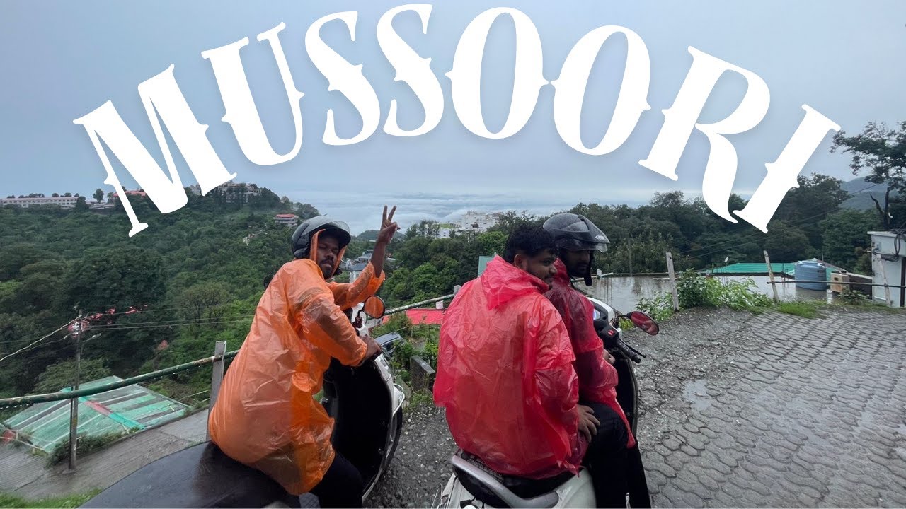 VLOG #48 || EXPLORING MUSSOORIE, LANDOUR IN RAINY WEATHER || DANDI AEDPA BOYS