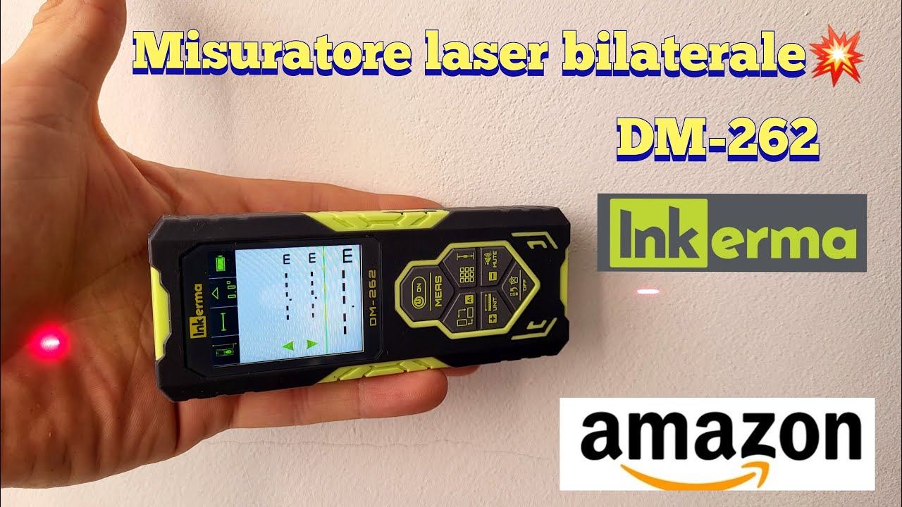 MISURATORE LASER BILATERALE 80 MT | INKERMA DM-262 | BILATERAL LASER DISTANCE METER BY AMAZON