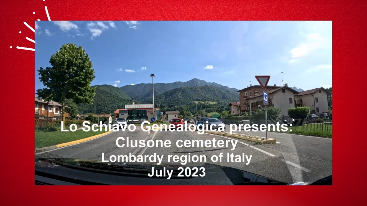 The cemetery in Clusone, Bergamo province, Italy.
