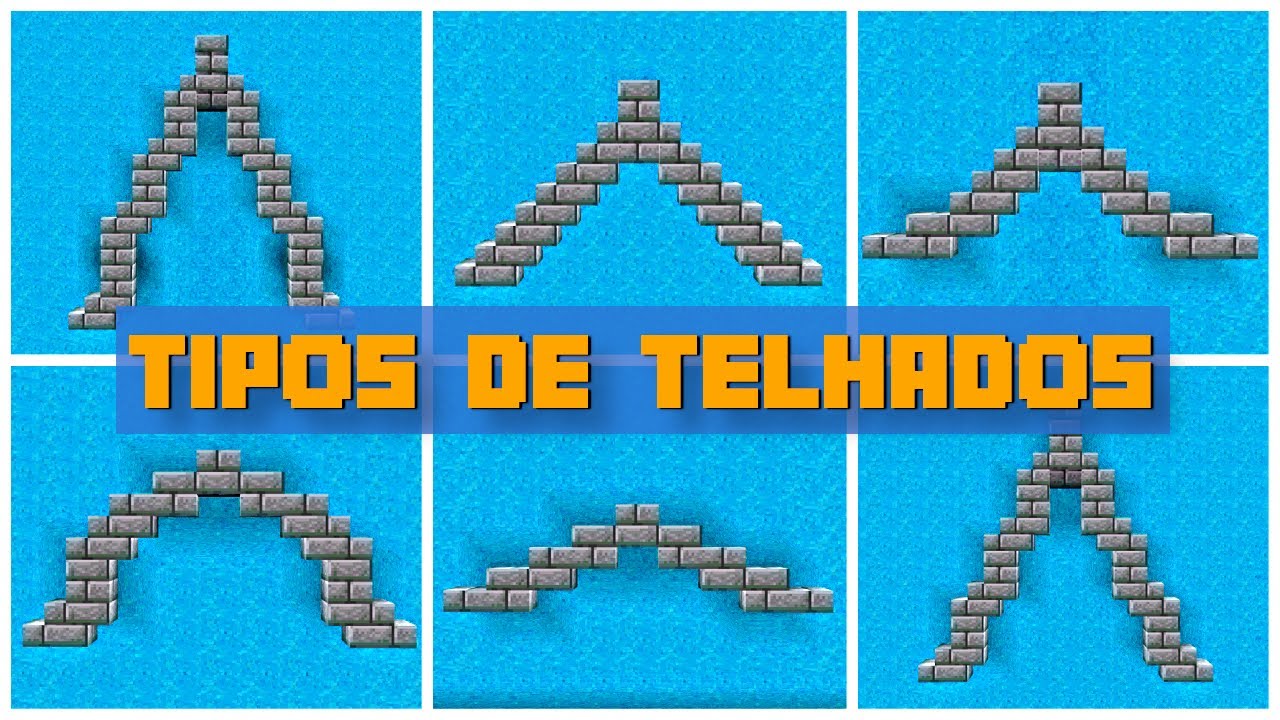 COMO FAZER TELHADOS | APRENDA A CONSTRUIR NO MINECRAFT