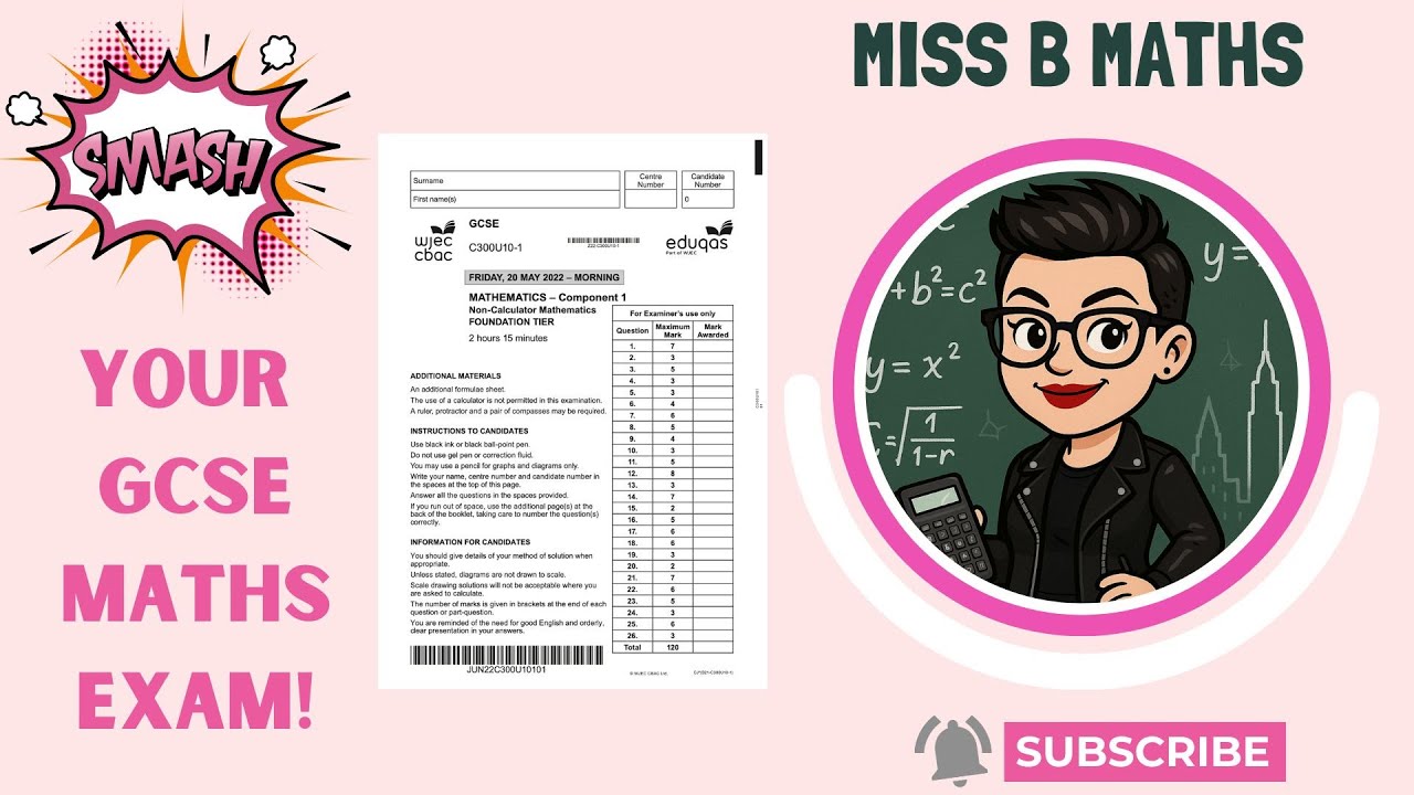 🧮 Eduqas Foundation Paper 1 | Summer 2022 | Full Exam Walkthrough