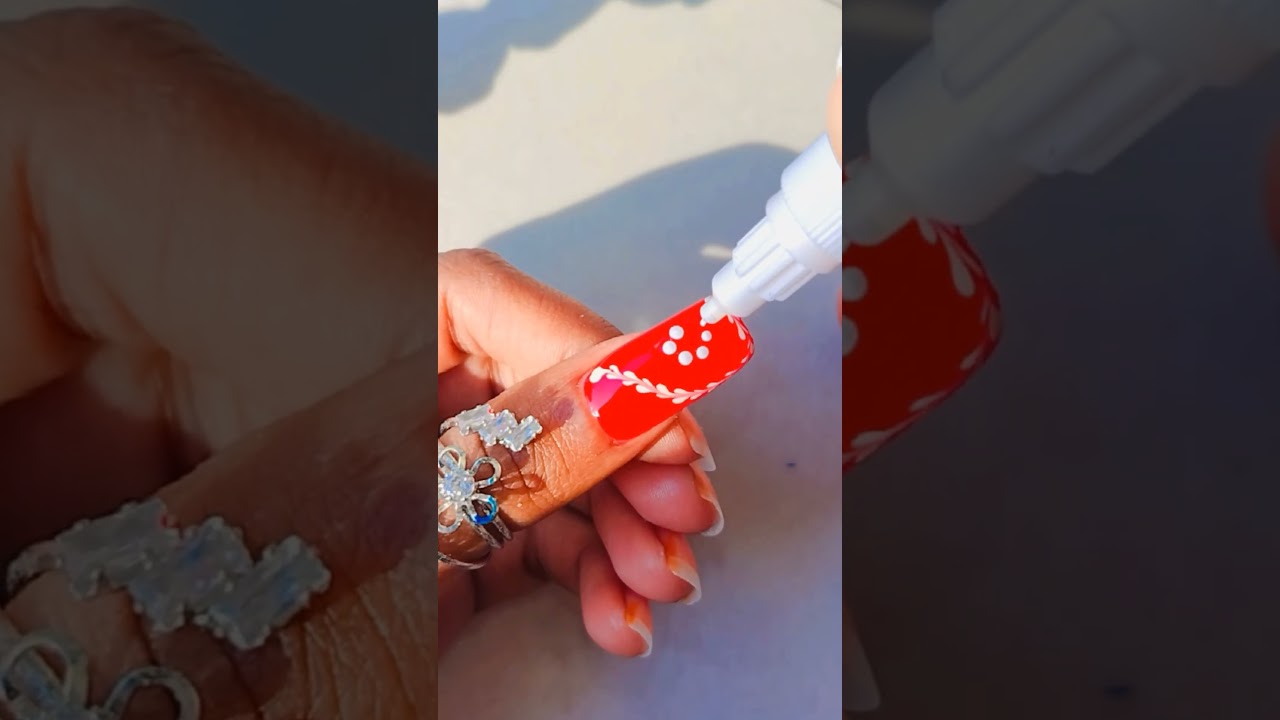 easy flower nails arts 🤩💅🏻🌺 beautiful nails design for beginners 😍💅🏻 