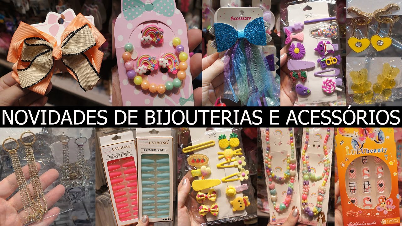 BRINCOS, COLARES, PRESILHAS, TIARAS E LAÇOS BARATOS - LOJA DANILO BIJOUTERIAS NA 25 DE MARÇO