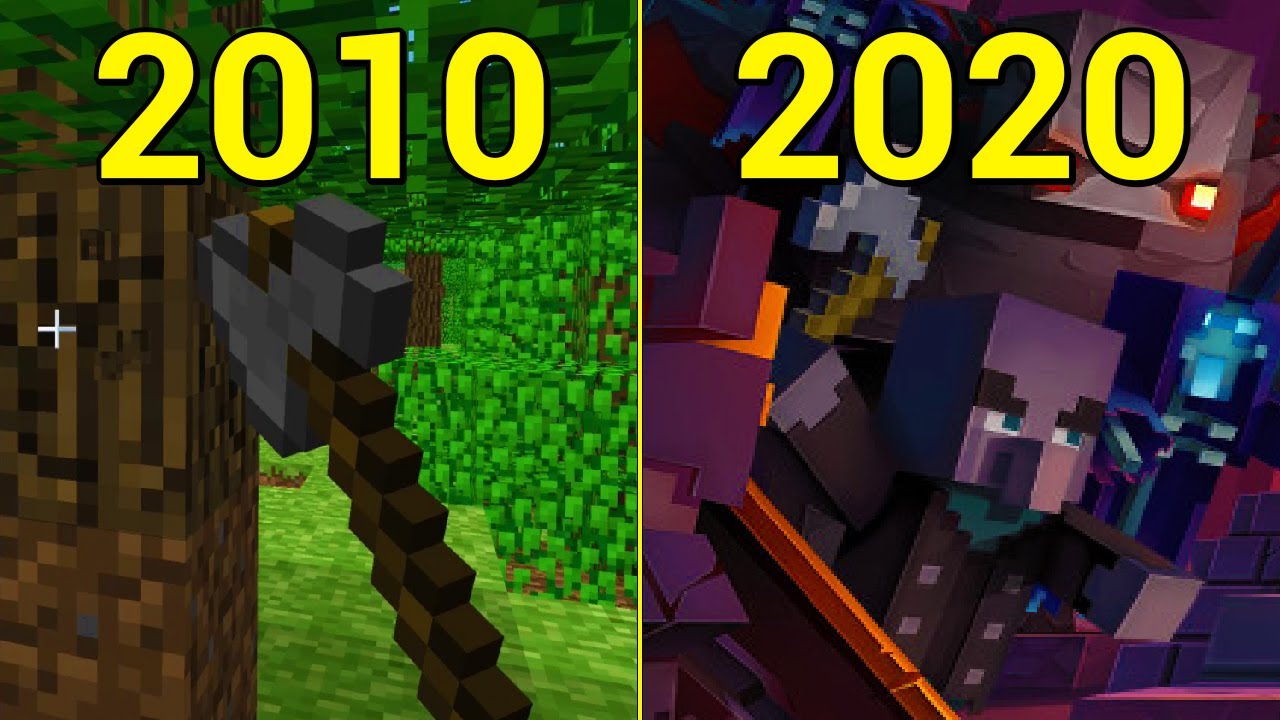 Evolution of Tools in Minecraft 2010 2020