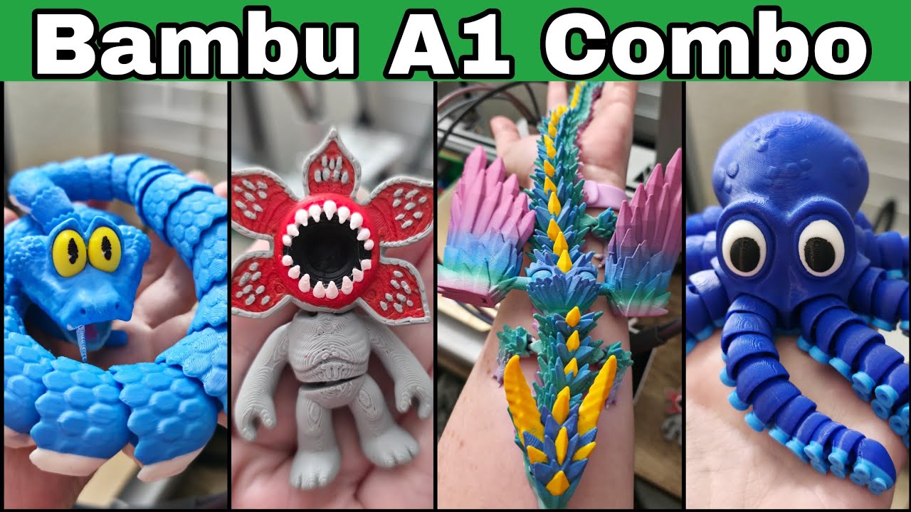 BEST Beginner Family 3D Printer? Showing Prints & Easy Steps to 3D Print on Bambu A1
