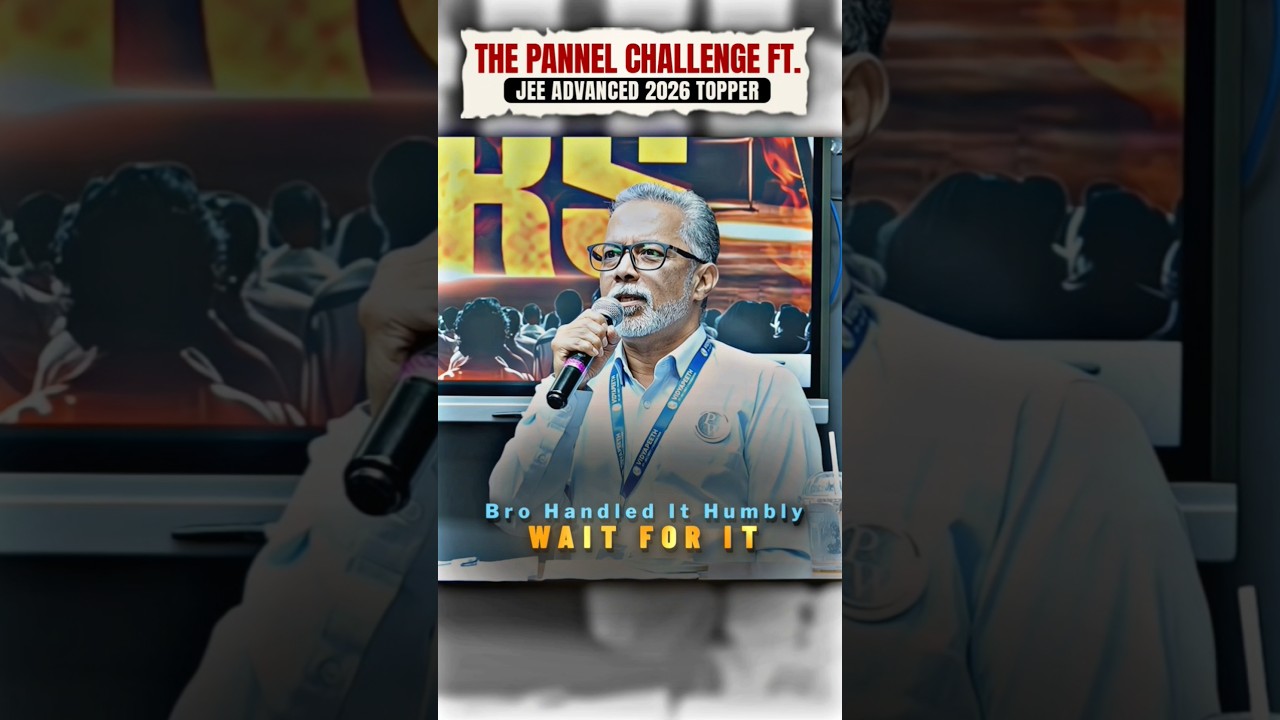 Bro Handled It Humbly ❤️ The Pannel Challenge Ft. JEE Advanced 2026 Topper