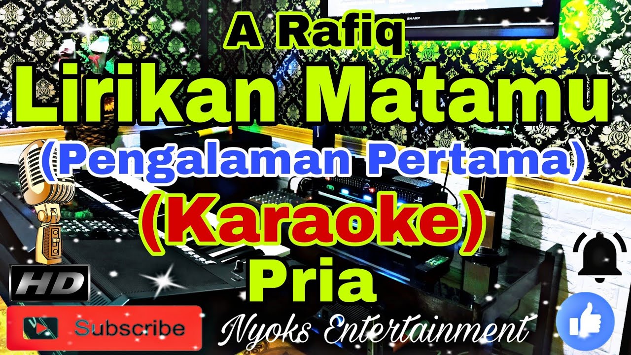 PENGALAMAN PERTAMA - A Rafiq (KARAOKE) Dangdut Konser || Nada Pria || C minor