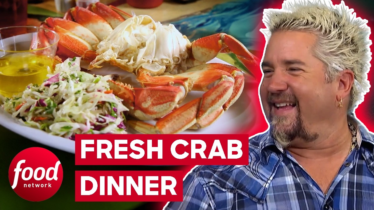 Guy Fieri Tries The Freshest Crab In Town! | Diners, Drive-Ins & Dives