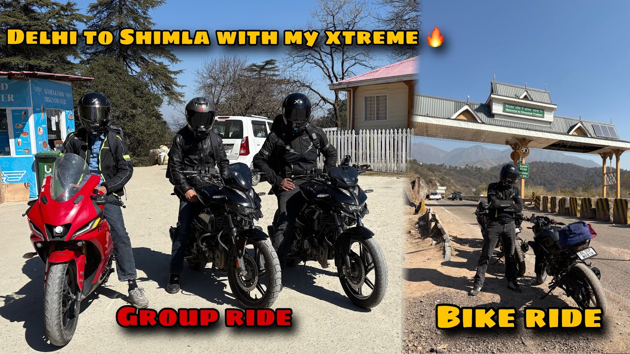 Delhi to Shimla ride my hero xtreme 125R || part 01 on Shimla ride || Group ride 