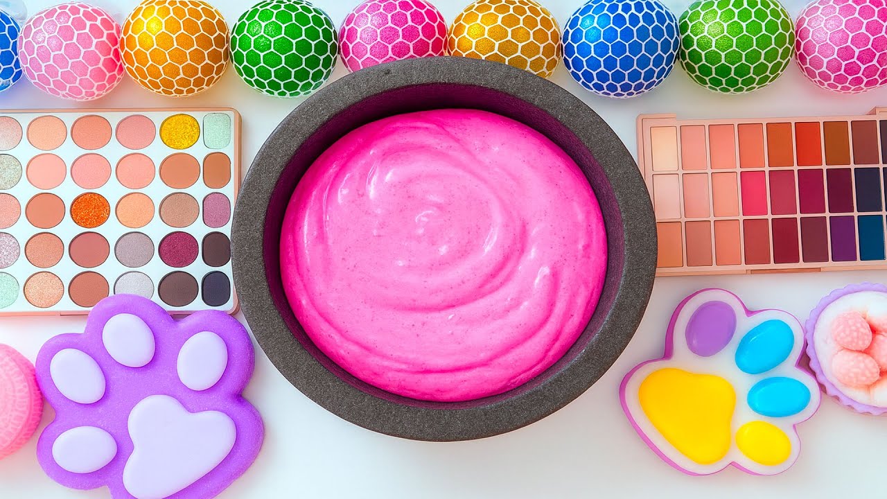 Satisfying Slime Mixing ASMR | Toothpaste, Makeup & Cosmetics | Relax & Sleep