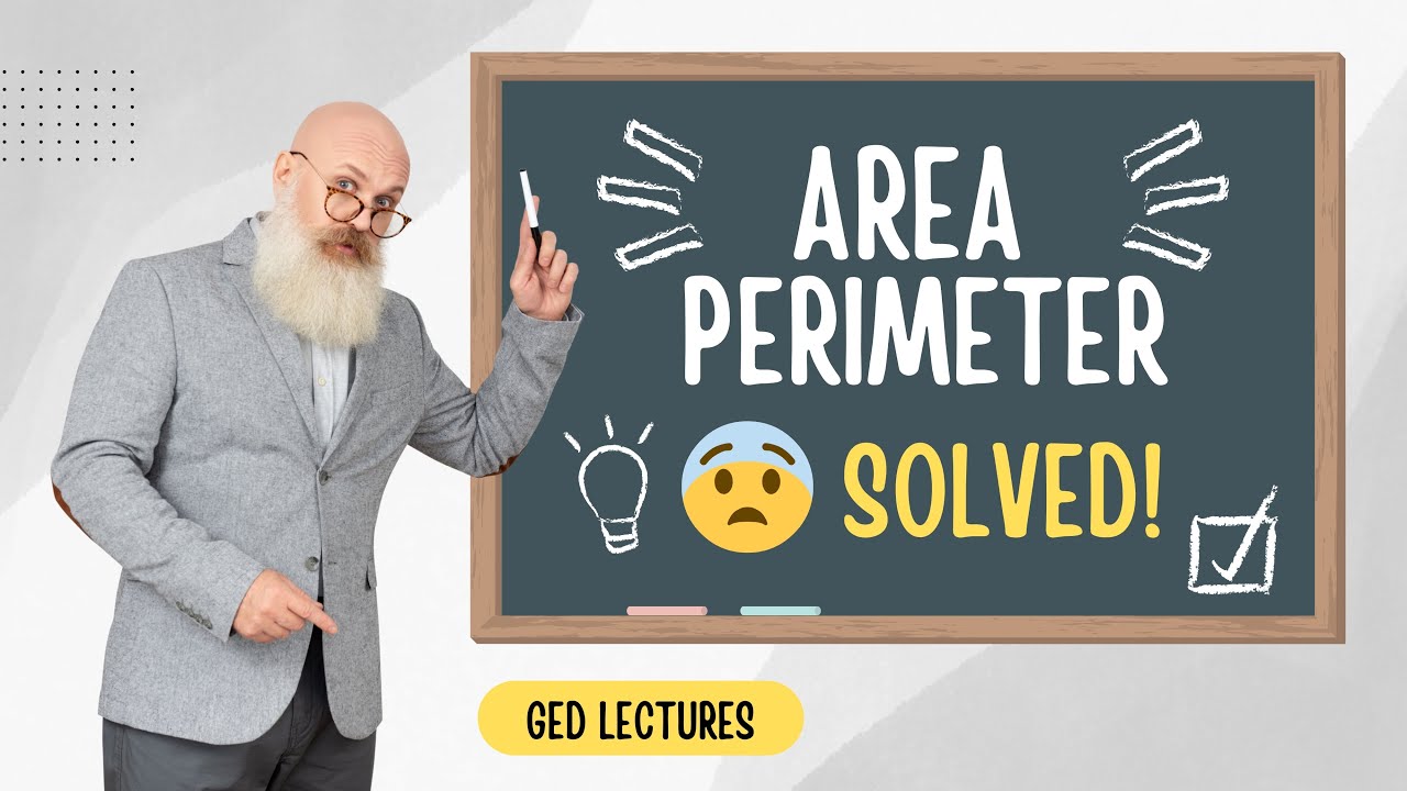 GED Math Geometry PERIMETER & AREA | Step-by-Step Exam Prep | GED Math Class