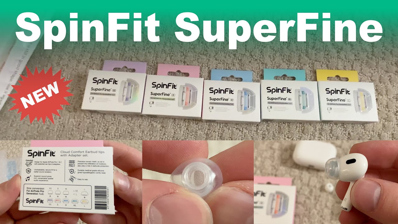 Unbox & Review of SpinFit SuperFine ear tips for AirPods Pro Gen 1 & 2