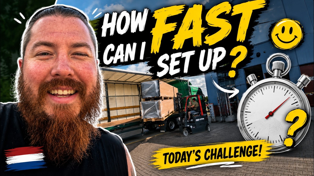 POV Truck Unloading Giant Containers in Holland | Truck Turning Challenge & Time Trial