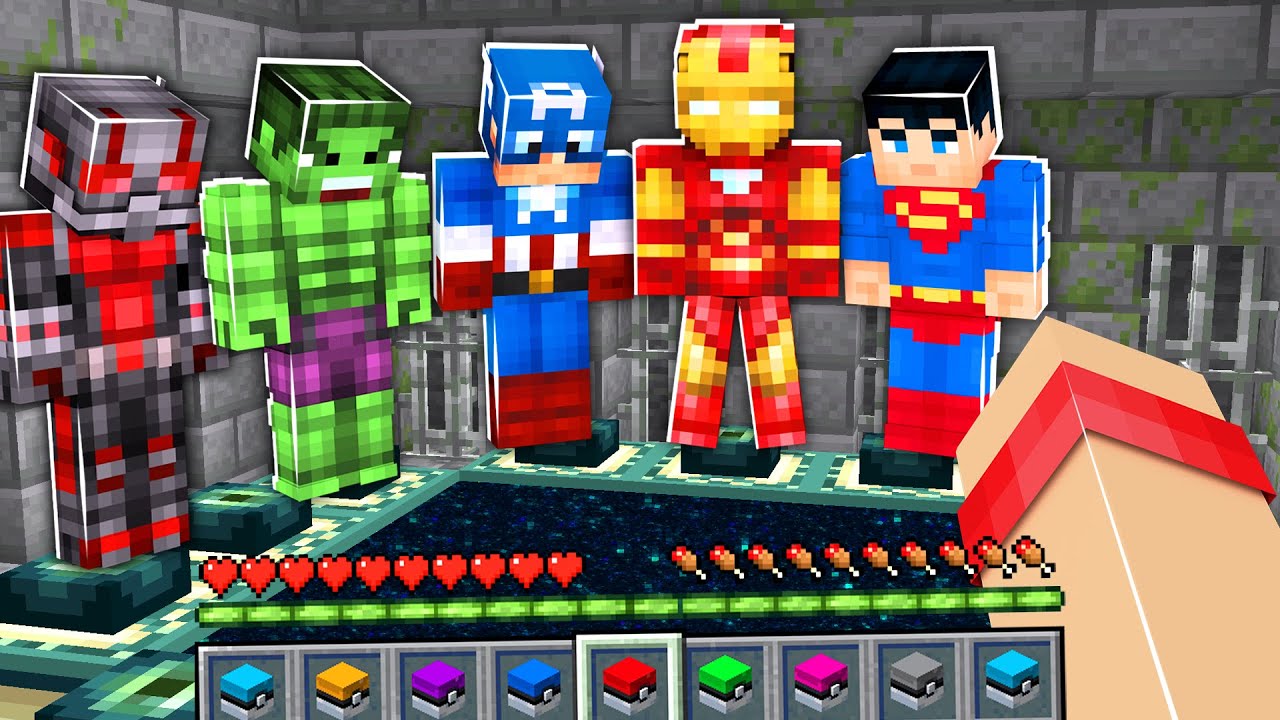 ماين كرافت جيش الأبطال الخارقين ضد التنين !🤣 ( بطل خارق !)🔥 - Craft Super Hero