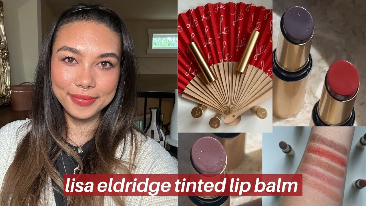 new lisa eldridge baume embrace melting lip colour review + try on | swatches & comparisons too!