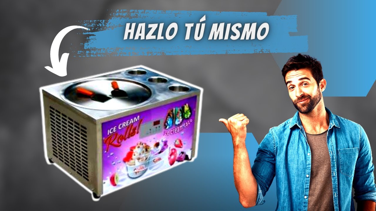 ✔Hago mi propia máquina de helados fritos🛠