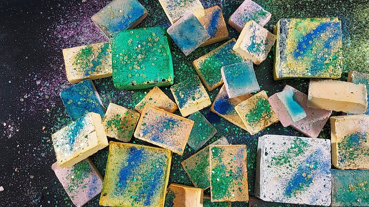 Rainbow Chalk Crushing ASMR 🌈 | Dusty & Crunchy Satisfying Sounds | Gym Chalk | Relaxing ASMR
