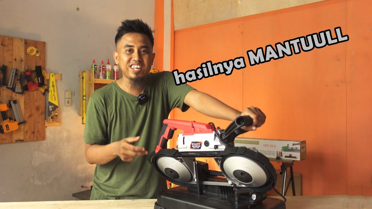 Tes dan review lengkap gergaji metal bandsaw portable ALDO 2103