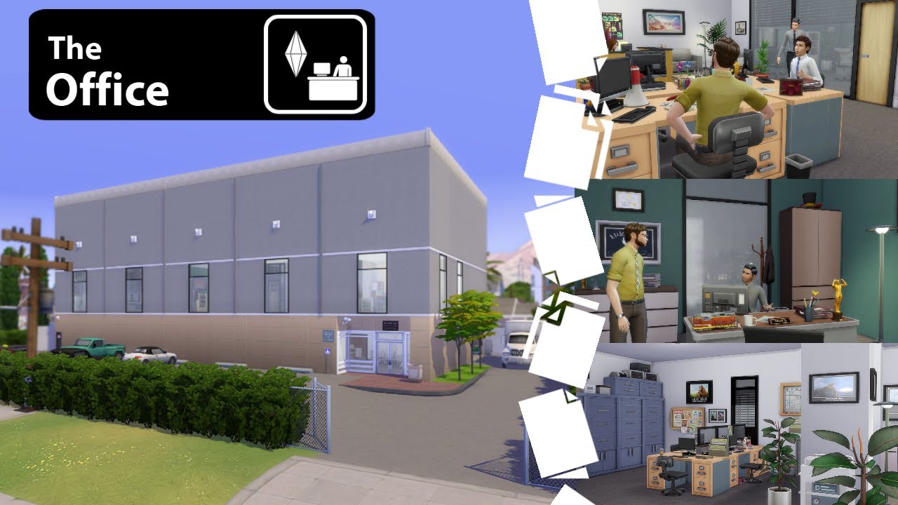 I built the Office in the Sims 4 (so you don't have to!) - The Sims 4 Stop Motion Build - No CC