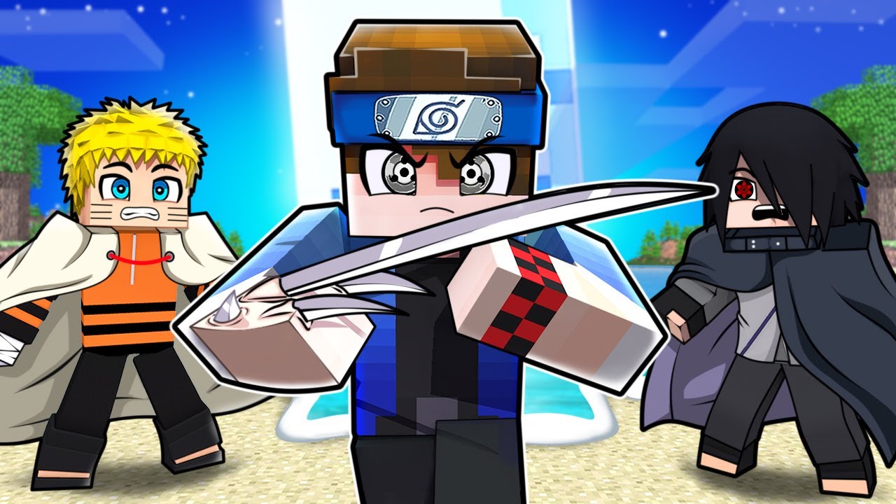 O SHARINGAN DE FERRO no NARUTO Minecraft