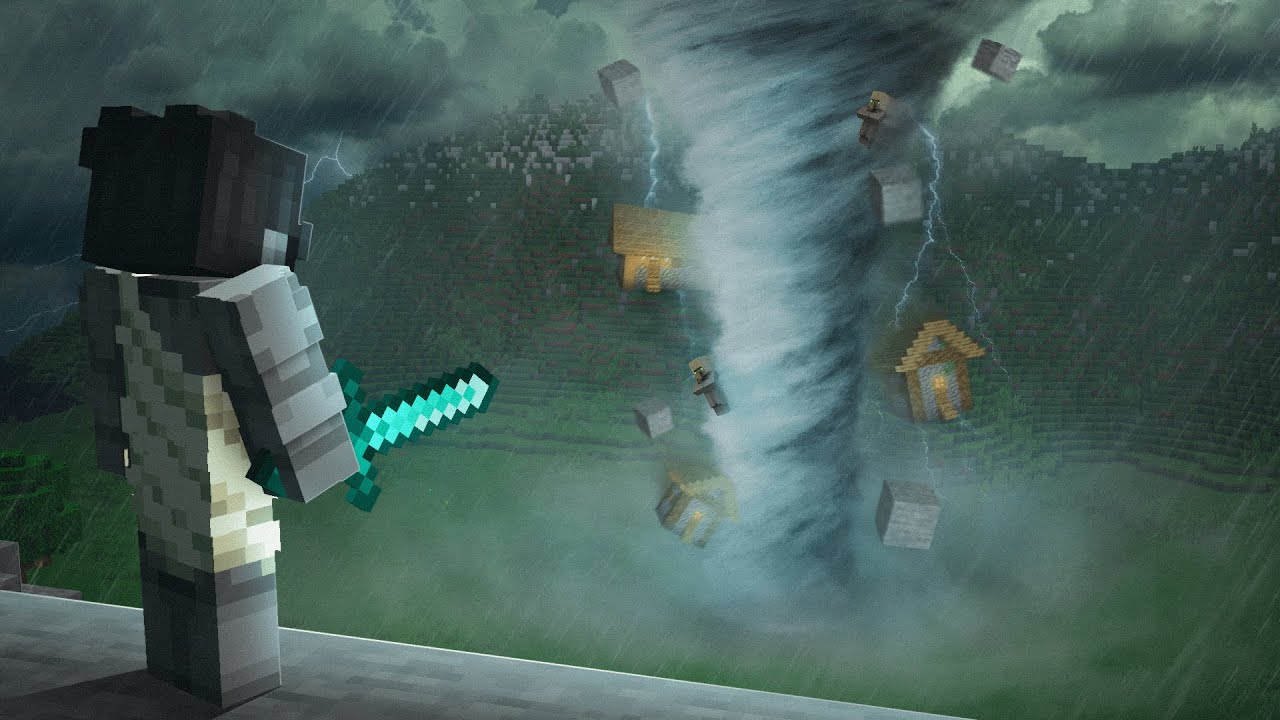 Я добавил стихийные бедствия в свой мир Minecraft