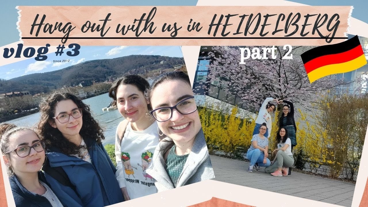 Hang out with us in Heidelberg part2(supermarket,botanical garden,riverside).Life in Germany!Vlog #3
