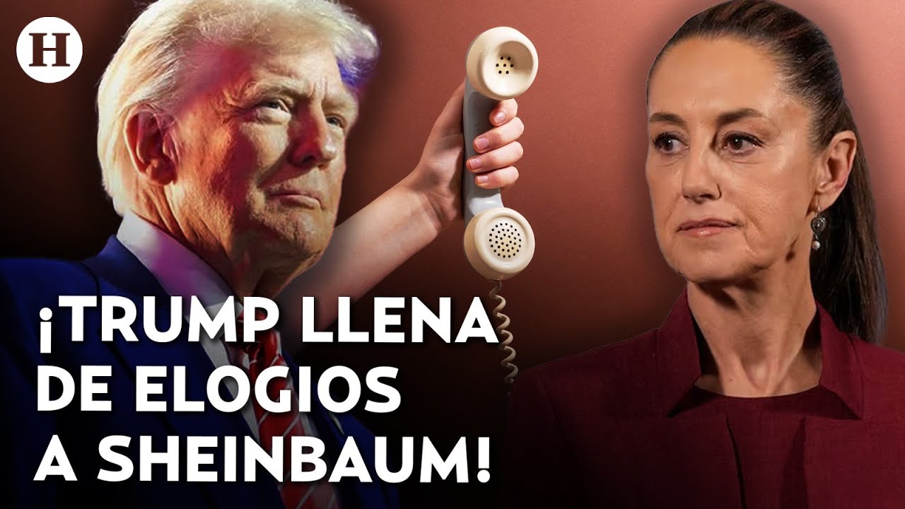 ¡Intercambian elogios! Esto fue lo que hablaron Claudia Sheinbaum y Donald Trump durante llamada