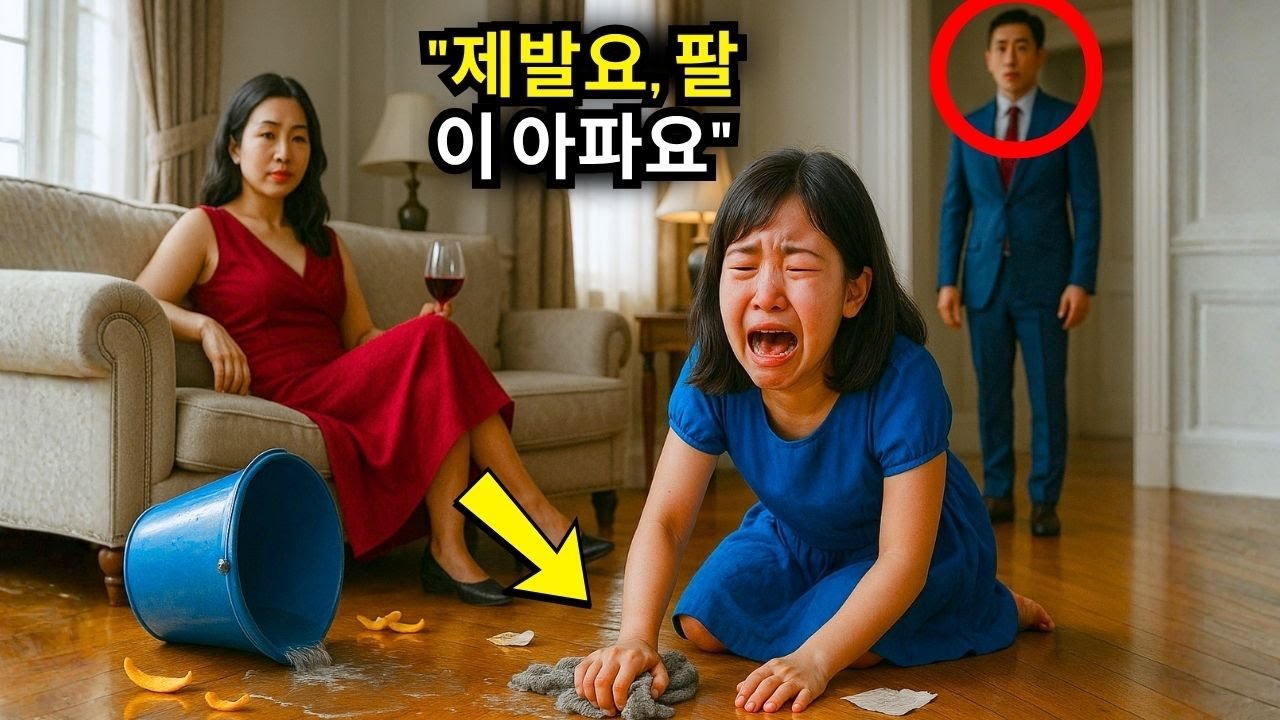계모는 백만장자의 딸에게 집안일을 시켰다가, 그가 일찍 돌아와 보고 말았다...