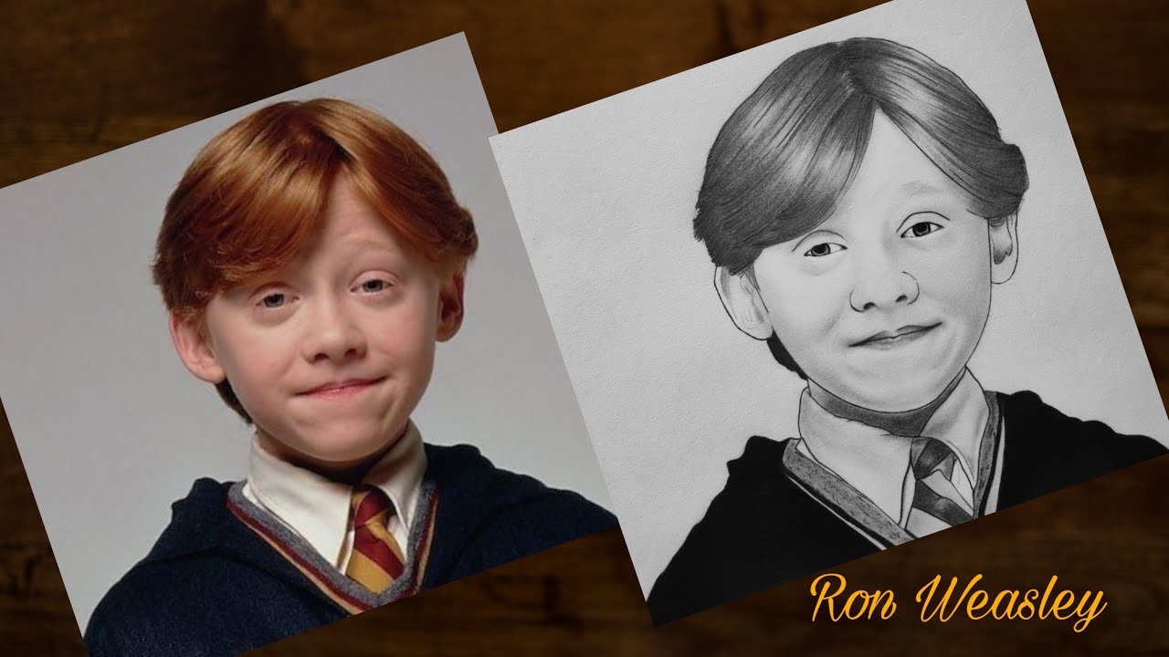 How to draw Ron Weasley from Harry Potter | Drawing Tutorial | YouCanDraw