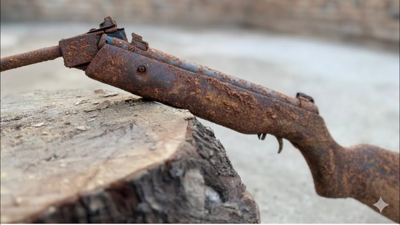 Restoring an Old Rusty Air Gun Restoration 