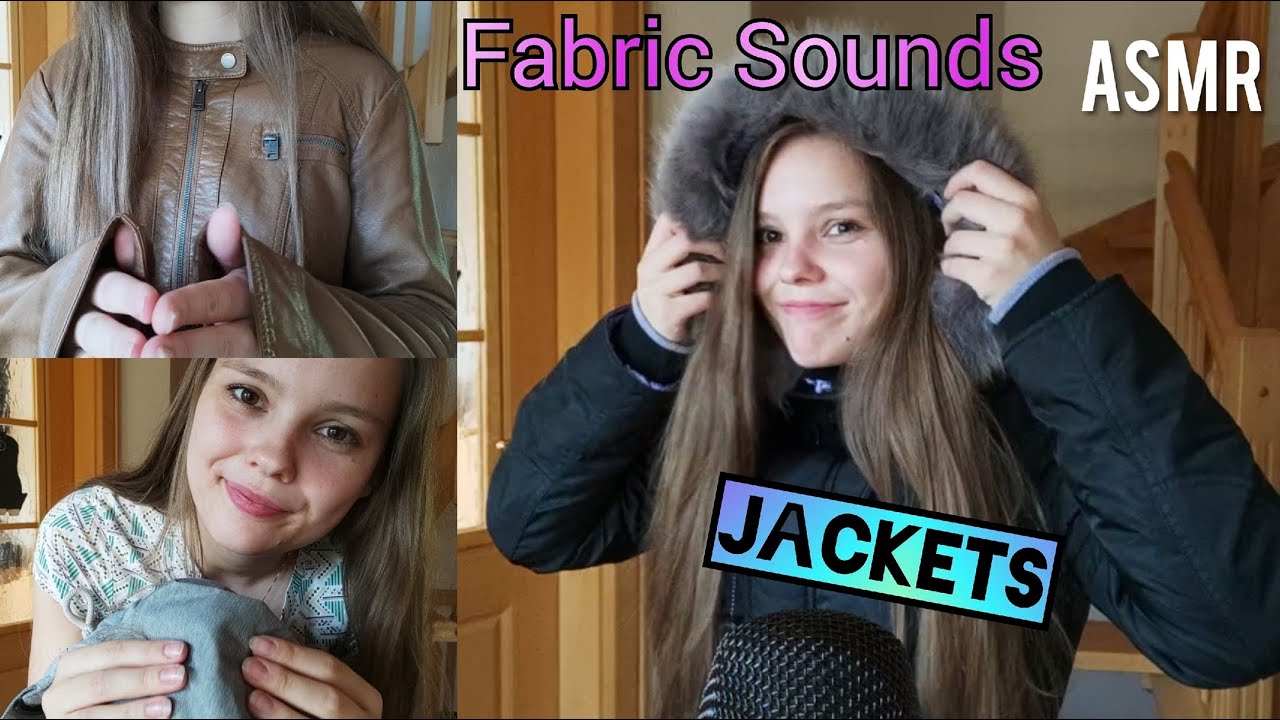 ASMR Fabric Scratching & Rubbing with Jackets (Zipper+Mic Sounds included)