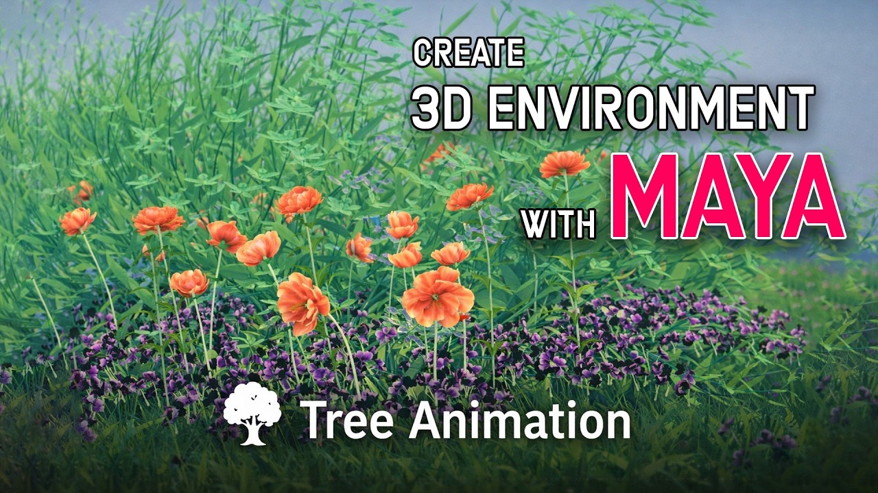 Easy Create Wind 3D Nature Environment Animation and Maya Dynamic | Live Class