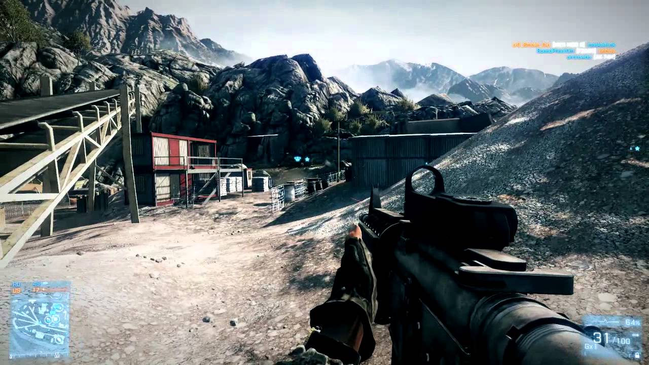 Battlefield 3 Training-M4A1 Weapon Review-Engineer Class Part 1