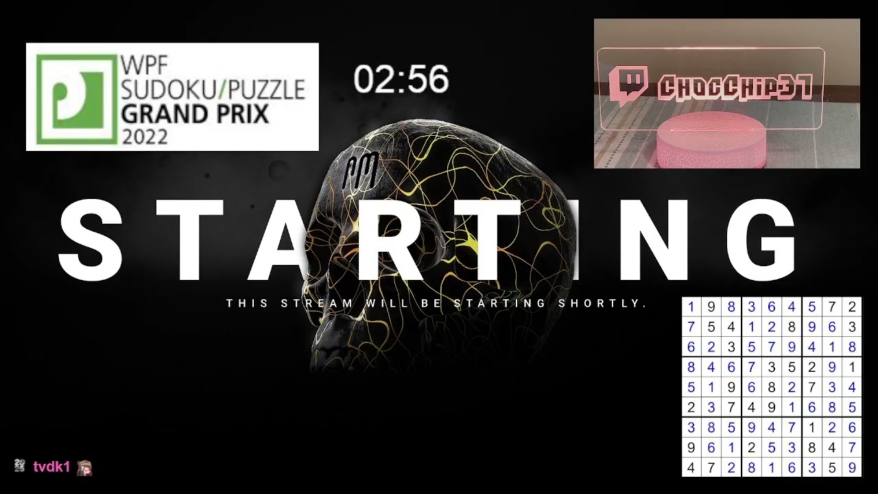 Finishing off 2022 WPF Sudoku GP Puzzles! Let's Go! :)