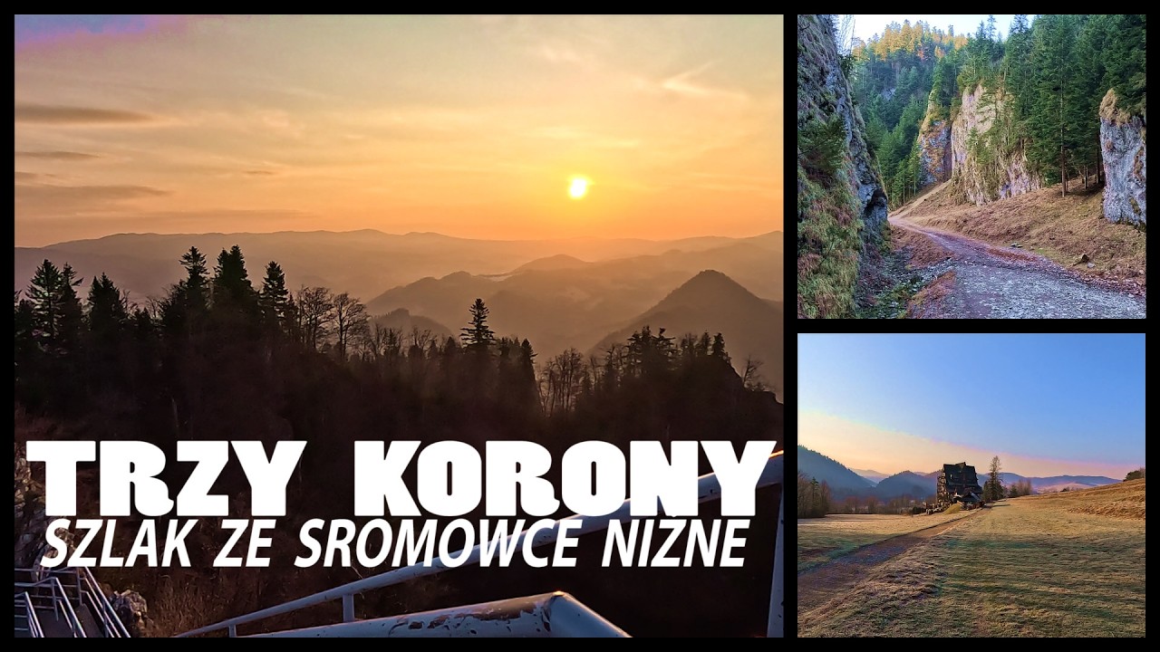 TRZY KORONY Szlak ze Sromowce Niżne - Three Crowns hiking trail - Poland  (4k)
